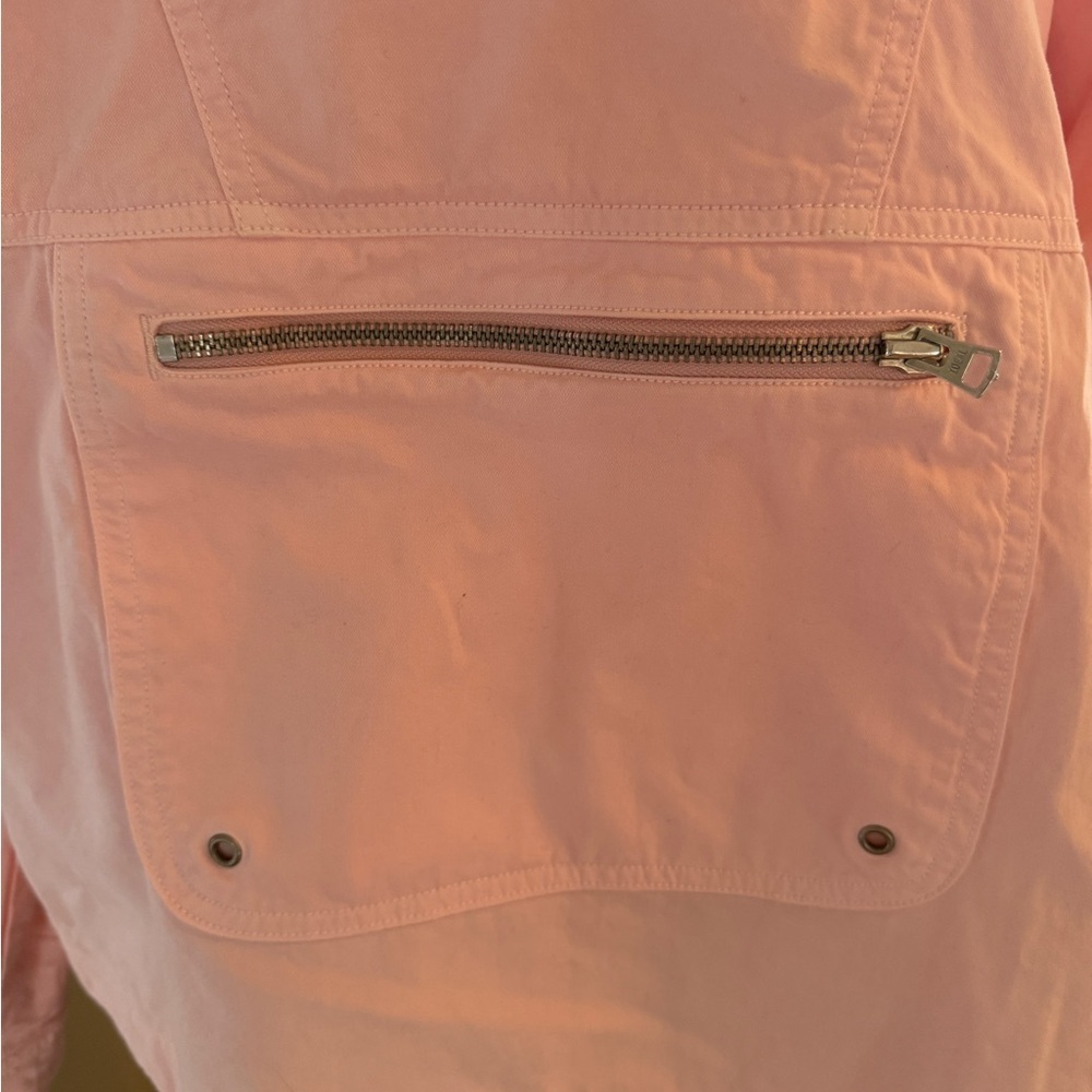 American Eagle Outfitters Light Pink Half Zip Pullover Jacket - Picture 6 of 8